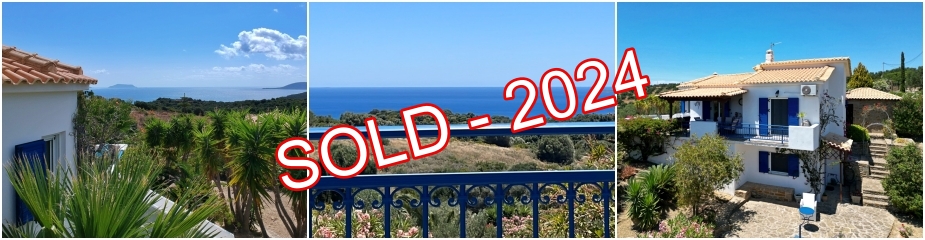 [VERKAUFT] Villa Skantza ref.310: Atemberaubender Blick auf das Meer, 3km (6 Minuten) Entfernung zum Strand, Grundstück 2.102 m², Gesamtwohnfläche von 107 m² plus Abstellraum 20m², 3 Schlafzimmer, 2 Bäder, Gäste-WC Toilette, erhöhter Garten mit schönen Bäumen, Olivenbäumen und Pflanzen, gepflasterter Parkplatz