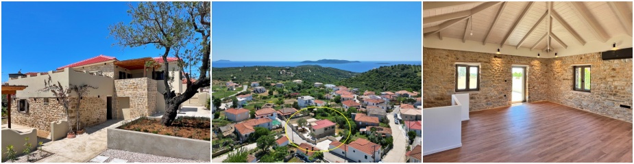 Villa Alma ref. 399: Charmantes Natursteinhaus im Herzen eines traditionellen Dorfes, vollständig renoviert, Grundstück Größe 876,67 m², zweistöckiges Haus 189,66m² mit Außenwand (ohne große Terrasse & Balkon) - 136,86 m² ohne Außenwand, 3 Schlafzimmer, 3 Bäder, großes Wohnzimmer mit Küche, geräumige Terrassen, Abstellraum, Garten, Privatparkplatz.